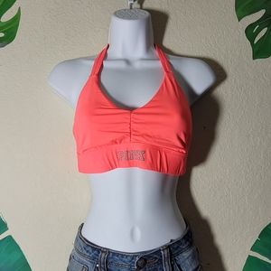PINK Victoria's Secret Coral Sports Bra